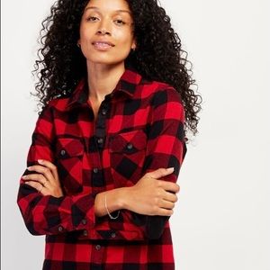NEW Roots Park Plaid Button-Up Long Sleeve